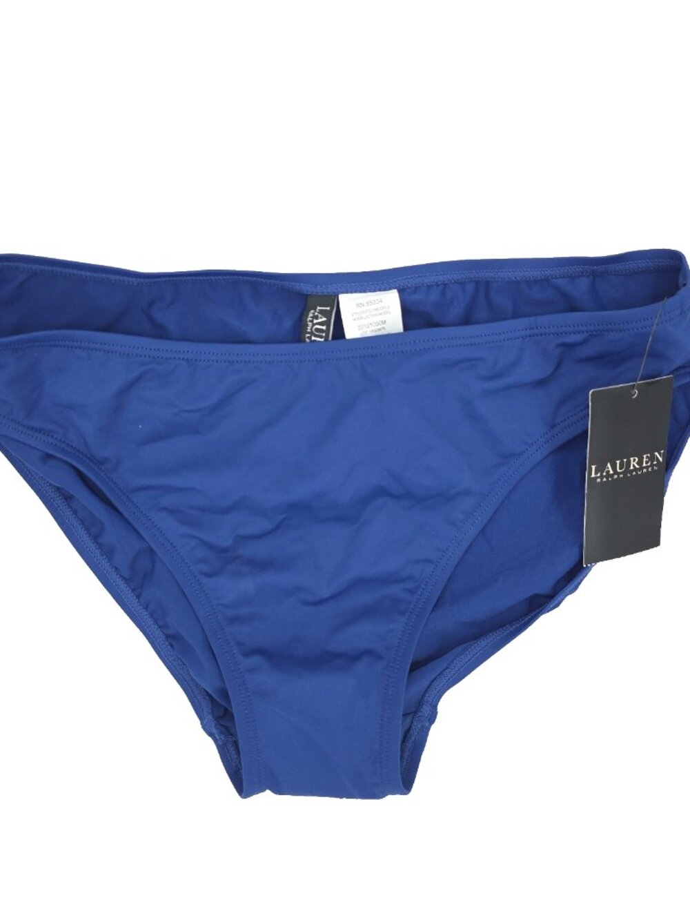 Ralph Lauren Swim Brief Bikini Bottoms Womens 8 Navy Blue Hipster Swimsuit Solid